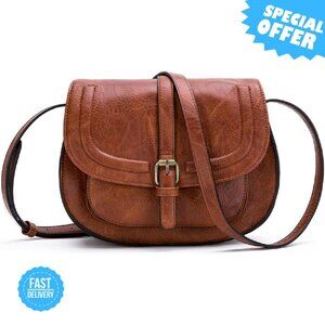 Brand New AFKOMST Crossbody Bag S Black Vegan Leather